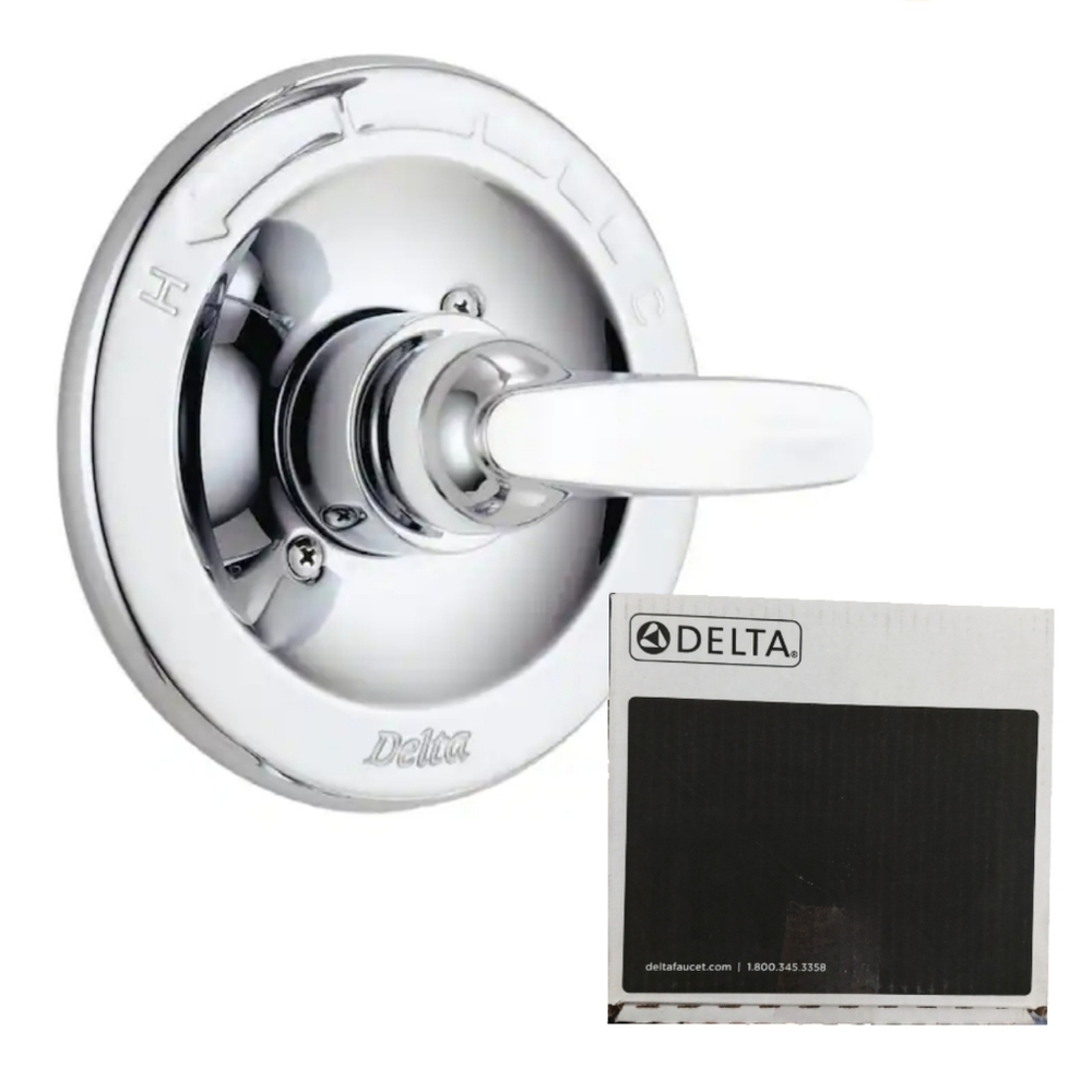 Delta 1-Handle Wall-Mount Valve Trim Kit in Chrome (Valve Not Included)